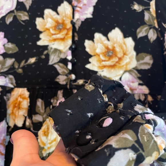 Altar'd State Black Dress with Floral Pattern - Picture 3 of 5